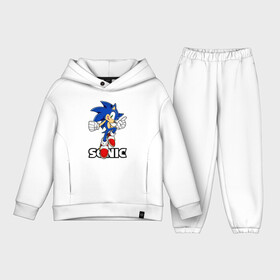 Детский костюм хлопок Oversize с принтом Hedgehоg в Тюмени,  |  | blue | game | gloves | hedgehog | red shoes | sega | sonic | sonic the hedgehog | video game | видео игра | ёж | ёжик | игра | красная обувь | перчатки | сега | синий | соник | соник ёжик