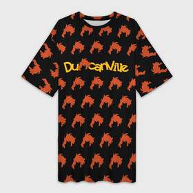 Платье-футболка 3D с принтом Дунканвилль (Логотип)  Duncanville (Logo) в Тюмени,  |  | cartoon | duncan | анни | джек | джинг | дункан | кимберли | мульт | энни