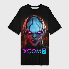 Платье-футболка 3D с принтом X COM 2 Aliens в Тюмени,  |  | adventure | alien invasion | aliens | badge | emblem | global strategy | logo | pc game | tactical rpg | xcom | глобальная стратегическая | знак | инопланетное вторжение | инопланетяне | компьютерная игра | логотип | приключения | пришельцы