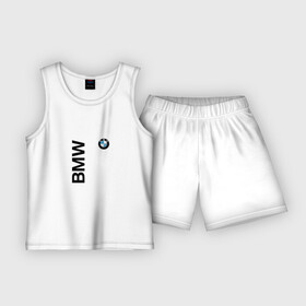 Детская пижама с шортами хлопок с принтом BMW (ато супер) в Тюмени,  |  | Тематика изображения на принте: bmw | авто | автомобили | лого | марка | машина | подарок | праздник