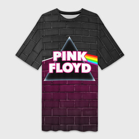 Платье-футболка 3D с принтом PINK FLOYD. ПИНК ФЛОЙД в Тюмени,  |  | pink floyd | артрок | группа | музыка | пинк флойд | прогрессивный рок | протопрог | психоделический рок | рок | рок группа | спейсрок | эйсидрок | экспериментальный рок