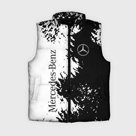 Женский жилет утепленный 3D с принтом Mercedes Benz: Black  White в Тюмени,  |  | Тематика изображения на принте: amg | mercedes | mercedesamg gt | sport | амг | мерседес | мерседесбенц амг | спорт