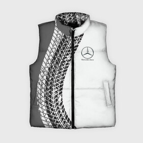 Женский жилет утепленный 3D с принтом Mercedes Benz дрифт в Тюмени,  |  | amg | mercedes | mercedesamg gt | sport | амг | мерседес | мерседесбенц амг | спорт