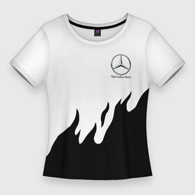 Женская футболка 3D Slim с принтом Mercedes Benz нарисованный огонь в Тюмени,  |  | amg | mercedes | mercedesamg gt | sport | амг | мерседес | мерседесбенц амг | спорт