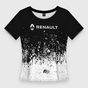 Женская футболка 3D Slim с принтом [Renault]  Модель авто в Тюмени,  |  | auto | renault | авто | автомобиль | бренд | марка | ренаулт дастер | рено