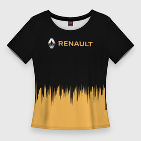 Женская футболка 3D Slim с принтом [Renault]  Авто модель в Тюмени,  |  | auto | renault | авто | автомобиль | бренд | марка | ренаулт дастер | рено
