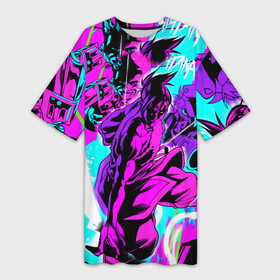 Платье-футболка 3D с принтом Katana Zero Файтинг Катана Зеро Игра в Тюмени,  |  | 15 | anime | game | grunge | japan | logo | pink | аниме | анимэ | гранж | игра | иероглифы | комикс | лого | мульт | полосы | пятнадцатый | самурай | символ | узоры | япония