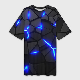 Платье-футболка 3D с принтом Cyberpunk 2077: броня синяя сталь в Тюмени,  |  | Тематика изображения на принте: 3d | 3d плиты | 3d разлом | 3д | 3д плиты | 3д разлом | rift | steel | абстракт | броня | броня киберпанк | геометрия | дота | камни | камуфляж | киберпанк | киберпанк 2077 | киберпанк броня | кубики | пластик | плиты