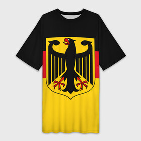 Платье-футболка 3D с принтом Германия  (Germany) в Тюмени,  |  | audi | bavaria | berlin | bmw | doberman | europe | fascist | frg | gdr | germany | hitler | mercedes | munich | ауди | бавария | берлин | бмв | гдр | герб германии | германия | германский флаг | гёте | доберман | европа | мерседес | мюнхен | нем