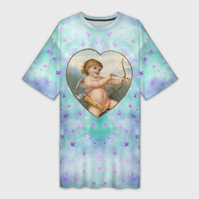 Платье-футболка 3D с принтом Купидон  14 февраля в Тюмени,  |  | 14 февраля | iloveyou | love | влюбленным | день влюбленных | люблю | люблютебя | любовь | милая | милота | милый | нежность | признанеивлюбвю | признание | сердечко | сердце