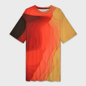 Платье-футболка 3D с принтом Имитация песка в Тюмени,  |  | абстракция | волны | имитация | лето | оттенки | песок