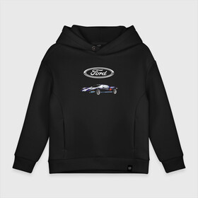 Детское худи Oversize хлопок с принтом Ford   Racing в Тюмени, френч-терри — 70% хлопок, 30% полиэстер. Мягкий теплый начес внутри —100% хлопок | боковые карманы, эластичные манжеты и нижняя кромка, капюшон на магнитной кнопке | car | ford | motorsport | performance | prestige | racing | team | usa | автомобиль | автоспорт | бренд | представление | престиж | сша | форд