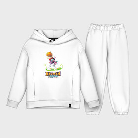 Детский костюм хлопок Oversize с принтом Уставший Rayman в Тюмени,  |  | globox | rayman | rayman legends | глобокс | реймен | рэйман | рэймэн | человечек