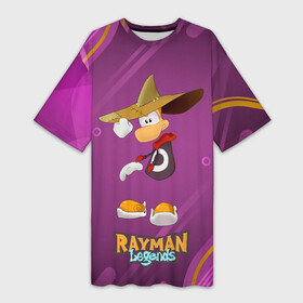 Платье-футболка 3D с принтом Rayman в шляпе Legends в Тюмени,  |  | legends | rayman | rayman legends | глобокс | рейман | рэйман | рэймэн