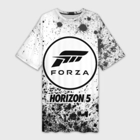 Платье-футболка 3D с принтом FORZA HORIZON 5  DIRT в Тюмени,  |  | forza | game | games | horizon | logo | motorsport | racing | авто | гонки | игра | игры | краска | краски | лого | логотип | логотипы | мото | моторспорт | символ | символы | форза | форза хоразйен 5 | хорайзен