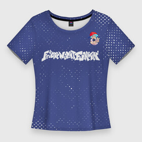Женская футболка 3D Slim с принтом ФНФ  ПАРЕНЬ  Гранж в Тюмени,  |  | fnf | friday | funkin | game | games | night | гранж | лого | найт | парень | персонаж | персонажи | символ | фанкин | фнф | фрайдей
