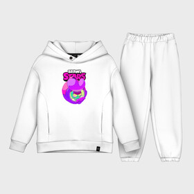 Детский костюм хлопок Oversize с принтом Brawl Stars Eve pink в Тюмени,  |  | Тематика изображения на принте: brawl | brawl stars | brawlstars | eva | eve | бравлстарс | ева | еве