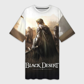 Платье-футболка 3D с принтом Battlefield BDO в Тюмени,  |  | black desert | black desert online | game | games | mmo | блэк десерт | блэк дисерт | игра | игры | ммо