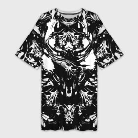 Платье-футболка 3D с принтом Тест Роршаха .by Psy в Тюмени,  |  | белое | герман роршах | красивая | психика | психоделика | психология | стиль | тест на психику | узор | чернила | чернильные пятна | черно   белое | черное