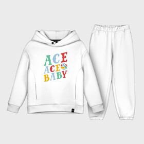 Детский костюм хлопок Oversize с принтом Ace Ace Baby в Тюмени,  |  | game | sport | volley | volleyball | волейбол | волейболист | волейболистка | игра | мяч | пальма | пляж | спорт | спортсмен