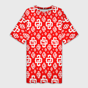 Платье-футболка 3D с принтом Узор Red Pattern Dope Camo (Dope Street Market) в Тюмени,  |  | балаклава | камуфляж | модные | узор | хайп | шмот