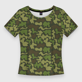 Женская футболка 3D Slim с принтом Камуфляж в крапинку в Тюмени,  |  | camouflage | military | армия | боец | ввс | вдв | вмф | военный камуфляж | воин | война | гру | десантник | дшб | камуфляж | кгб | маскировка | масхалат | мвд | милитари | мчс | омон | охота | охрана | патриот | пво