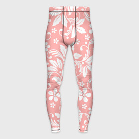 Мужские тайтсы 3D с принтом Белый цветочный узор в Тюмени,  |  | fashion | flowers | pink | provence | vintage | абстрактный узор | белые цветы | белый узор | бутоны | ветки | винтаж | винтажный стиль | кружева | лепестки | нежные цветы | орнамент | пастельный | прованс