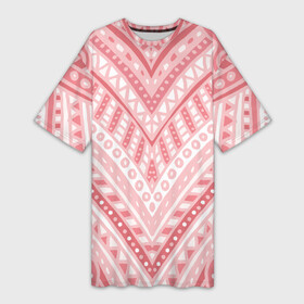 Платье-футболка 3D с принтом Абстракция в стиле дудл. Розовый и белый цвета. Линии, волны, вензеля. в Тюмени,  |  | абстракция | белый | белый и розовый | вензель | вензеля | волнистый | геометрический | геометрия | дудл | коралловый | линии | монохромный | пастельные цвета | пастельный | полосатый