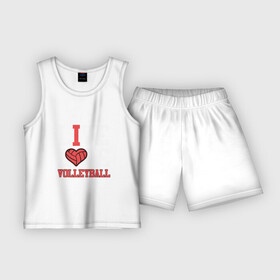 Детская пижама с шортами хлопок с принтом Live Love Volleyball в Тюмени,  |  | game | love | sport | volley | volleyball | волейбол | волейболист | волейболистка | игра | люблю | мяч | спорт | спортсмен | тренер