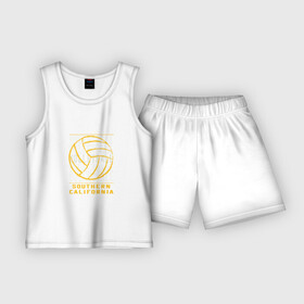 Детская пижама с шортами хлопок с принтом Волейбол  Калифорния в Тюмени,  |  | game | sport | volley | volleyball | волейбол | волейболист | волейболистка | игра | мяч | спорт | спортсмен | тренер