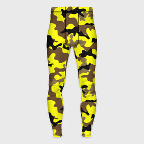 Мужские тайтсы 3D с принтом Камуфляж Жёлто Коричневый в Тюмени,  |  | brown | camo | camouflage | yellow | жёлтый | камуфляж | коричневый