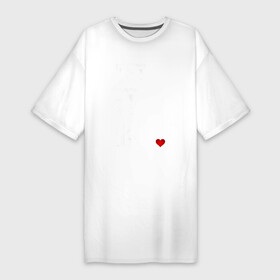 Платье-футболка хлопок с принтом Пусть будет так (перевод) в Тюмени,  |  | beatles | битлз | музыка | надпись | сердце | текст