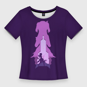 Женская футболка 3D Slim с принтом Принцесса осуждения Фишль в Тюмени,  |  | genshin impact | арт | владыка нирваны ночи | ворон | мондштадт | оз | рисунок | фишль | фишль фон люфтшлосснарфидорт