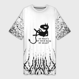 Платье-футболка 3D с принтом DISENCHANTMENT LUCI. в Тюмени,  |  | abbi jacobson | bean | disenchantment | disenchantment season 3 | elfo | luci | matt groening | netflix | мультфильм