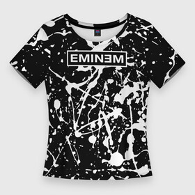 Женская футболка 3D Slim с принтом eminem Эминема в Тюмени,  |  | eminem | eminem remastered | eminem remastered videos | hd music videos | remastered music videos | slim shady