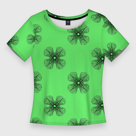 Женская футболка 3D Slim с принтом АБСТРАКТНАЯ ПРИЗМА в Тюмени,  |  | абстракция | геометрический | геометрия | зеленый | калейдоскоп | красочный | минималистский | призма | призма цветов | призматический | психоделический | радуга | розовый | синий | современный