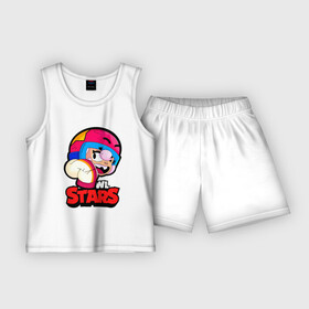 Детская пижама с шортами хлопок с принтом Бонни  Bonnie BrawlStars в Тюмени,  |  | boni | bonnie | brawl | brawl stars | brawlstars | brawl_stars | бони | бонни | бравлстарс