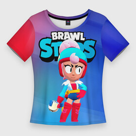 Женская футболка 3D Slim с принтом BrawlStars Janet Джанет в Тюмени,  |  | brawl | brawl stars | brawlstars | brawl_stars | janet | бравлстарс | джанет | хроматический боец