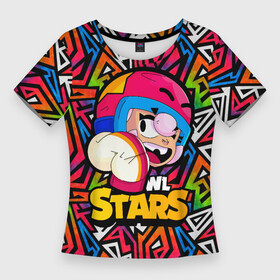 Женская футболка 3D Slim с принтом Бонни Bonny значок Brawl Stars в Тюмени,  |  | boni | bonnie | brawl | brawl stars | brawlstars | brawl_stars | бони | бонни | бравлстарс