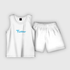 Детская пижама с шортами хлопок с принтом Твиттер и Тесла. Илон Маск купил Твиттер в Тюмени,  |  | elon musk | elona musk | tesla | twitter | илон маск | купил | мем | твиттер | тесла