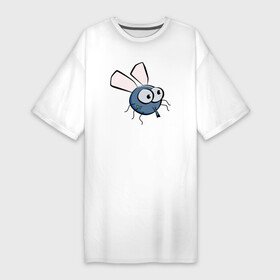 Платье-футболка хлопок с принтом Комарик в Тюмени,  |  | Тематика изображения на принте: mosquito | камар | камарик | комар | комарик | маскит | москит | москито | мультик | муха