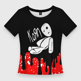 Женская футболка 3D Slim с принтом KoЯn. korn в Тюмени,  |  | blind | brian welch | dubstep | james shaffer | jonathan davis | korn | korn falling away from me | ray luzier | reginald arvizu | rock | slipknot | рок