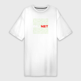 Платье-футболка хлопок с принтом KILLNET матрица в Тюмени,  |  | hack | it | killnet | xacker | матрица | программист | сис админ | хакер