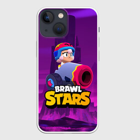 Чехол для iPhone 13 mini с принтом BrawlStars Бонни с пушкой Bonny в Тюмени,  |  | boni | bonnie | brawl | brawl stars | brawlstars | brawl_stars | бони | бонни | бравлстарс