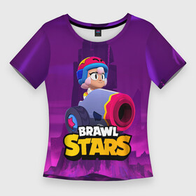 Женская футболка 3D Slim с принтом BrawlStars Бонни с пушкой Bonny в Тюмени,  |  | boni | bonnie | brawl | brawl stars | brawlstars | brawl_stars | бони | бонни | бравлстарс