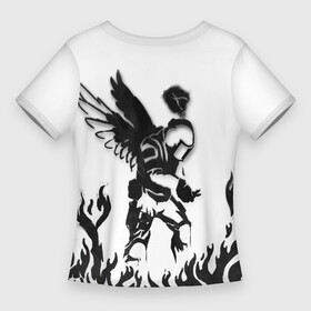 Женская футболка 3D Slim с принтом CS:GO  Defuse Angel Graffiti в Тюмени,  |  | angel | counter strike | cs | cs:go | defuse | graffiti | кс | кс го