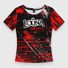 Женская футболка 3D Slim с принтом louna  краски в Тюмени,  |  | louna | louna 1984 | louna band | louna official video | rock | лауна | лоуна | луна | лусинэ геворкян | музыка | наше радио | рок | русский рок