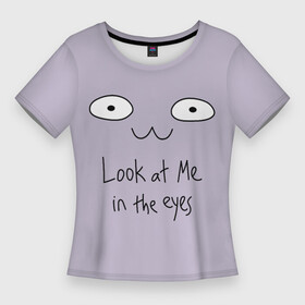 Женская футболка 3D Slim с принтом Жуткий месяц. Футболка мамы Лилы в Тюмени,  |  | lila | pump | skid | spooky month | жуткий месяц | лайла | лила | памп | скид