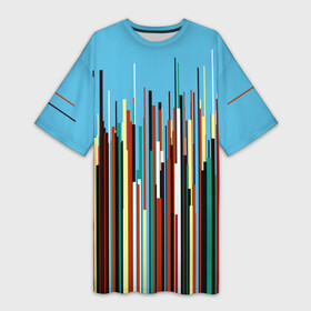 Платье-футболка 3D с принтом Красочный растр  Fashion в Тюмени,  |  | abstraction | color | fashion | raster | rhythm | style | абстракция | мода | растр | ритм | стиль | цвет