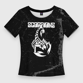 Женская футболка 3D Slim с принтом scorpions rock. в Тюмени,  |  | klaus meine | rock | scorpions | scorpions live | scorpions send me an angel | scorpions wind of change